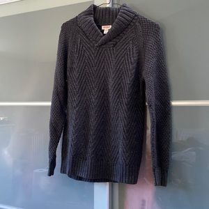 Shawl collar kids’ sweater
